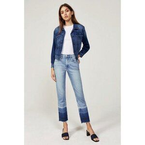 NWT 3 x 1 Spectrum Straight Leg Mom Jeans Blue, Women's Size 29 x 27